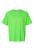 Paragon 200 Mens Islander Performance Short Sleeve Crewneck T-Shirt Neon Lime Green Flat Front