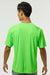 Paragon 200 Mens Islander Performance Moisture Wicking Short Sleeve Crewneck T-Shirt Neon Lime Green Model Back