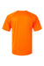 Paragon 200 Mens Islander Performance Moisture Wicking Short Sleeve Crewneck T-Shirt Neon Orange Flat Back
