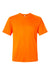 Paragon 200 Mens Islander Performance Short Sleeve Crewneck T-Shirt Neon Orange Flat Front