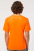 Paragon 200 Mens Islander Performance Moisture Wicking Short Sleeve Crewneck T-Shirt Neon Orange Model Back