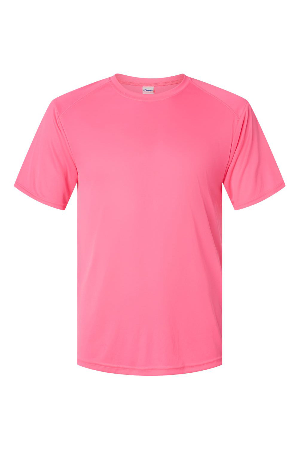 Paragon 200 Mens Islander Performance Short Sleeve Crewneck T-Shirt Neon Pink Flat Front