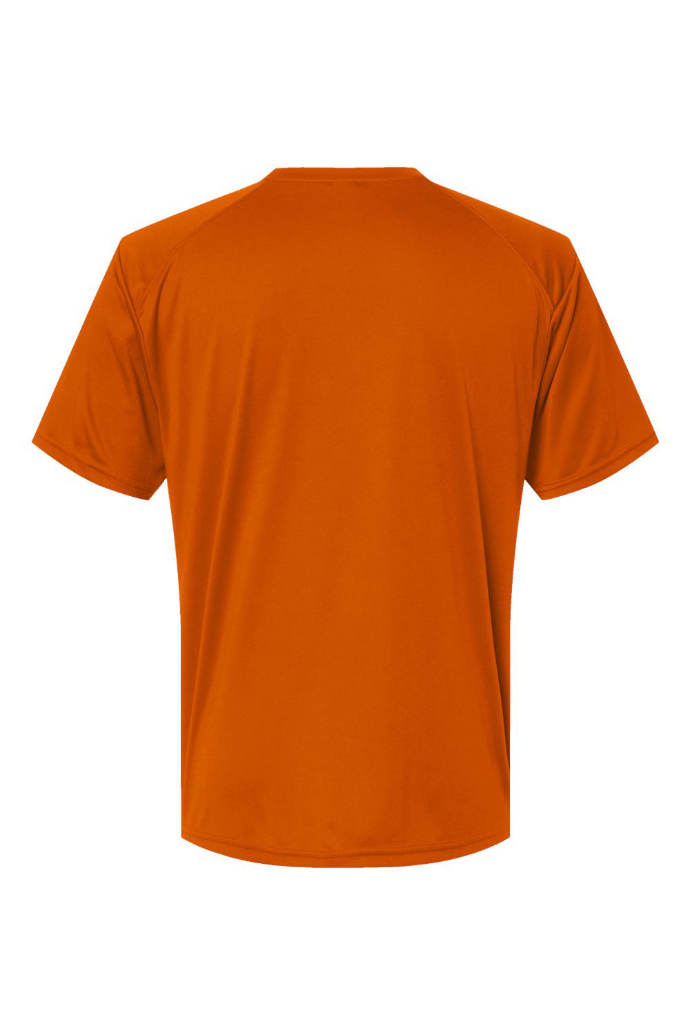Paragon 200 Mens Islander Performance Moisture Wicking Short Sleeve Crewneck T-Shirt Orange Flat Back