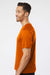 Paragon 200 Mens Islander Performance Moisture Wicking Short Sleeve Crewneck T-Shirt Orange Model Side
