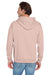 Jerzees 996M/996MR Mens NuBlend Pill Resistant Fleece Hooded Sweatshirt Hoodie w/ Pouch Pocket Blush Pink Model Back