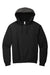 Jerzees 996M/996MR Mens NuBlend Pill Resistant Fleece Hooded Sweatshirt Hoodie w/ Pouch Pocket Black Flat Front