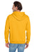 Jerzees 996M/996MR Mens NuBlend Pill Resistant Fleece Hooded Sweatshirt Hoodie w/ Pouch Pocket Gold Model Back