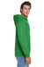 Jerzees 996M/996MR Mens NuBlend Pill Resistant Fleece Hooded Sweatshirt Hoodie w/ Pouch Pocket Kelly Green Model Side