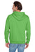 Jerzees 996M/996MR Mens NuBlend Pill Resistant Fleece Hooded Sweatshirt Hoodie w/ Pouch Pocket Kiwi Green Model Back