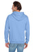 Jerzees 996M/996MR Mens NuBlend Pill Resistant Fleece Hooded Sweatshirt Hoodie w/ Pouch Pocket Light Blue Model Back