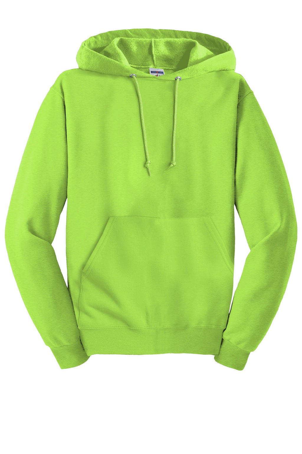 Jerzees 996M/996MR Mens NuBlend Pill Resistant Fleece Hooded Sweatshirt Hoodie w/ Pouch Pocket Neon Green Flat Front