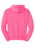 Jerzees 996M/996MR Mens NuBlend Pill Resistant Fleece Hooded Sweatshirt Hoodie w/ Pouch Pocket Neon Pink Flat Back