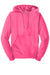 Jerzees 996M/996MR Mens NuBlend Pill Resistant Fleece Hooded Sweatshirt Hoodie w/ Pouch Pocket Neon Pink Flat Front
