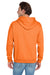 Jerzees 996M/996MR Mens NuBlend Pill Resistant Fleece Hooded Sweatshirt Hoodie w/ Pouch Pocket Safety Orange Model Back