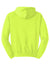Jerzees 996M/996MR Mens NuBlend Pill Resistant Fleece Hooded Sweatshirt Hoodie w/ Pouch Pocket Safety Green Flat Back
