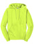 Jerzees 996M/996MR Mens NuBlend Pill Resistant Fleece Hooded Sweatshirt Hoodie w/ Pouch Pocket Safety Green Flat Front