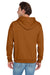 Jerzees 996M/996MR Mens NuBlend Pill Resistant Fleece Hooded Sweatshirt Hoodie w/ Pouch Pocket Texas Orange Model Back