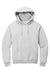Jerzees 996M/996MR Mens NuBlend Pill Resistant Fleece Hooded Sweatshirt Hoodie w/ Pouch Pocket Ash Grey Flat Front