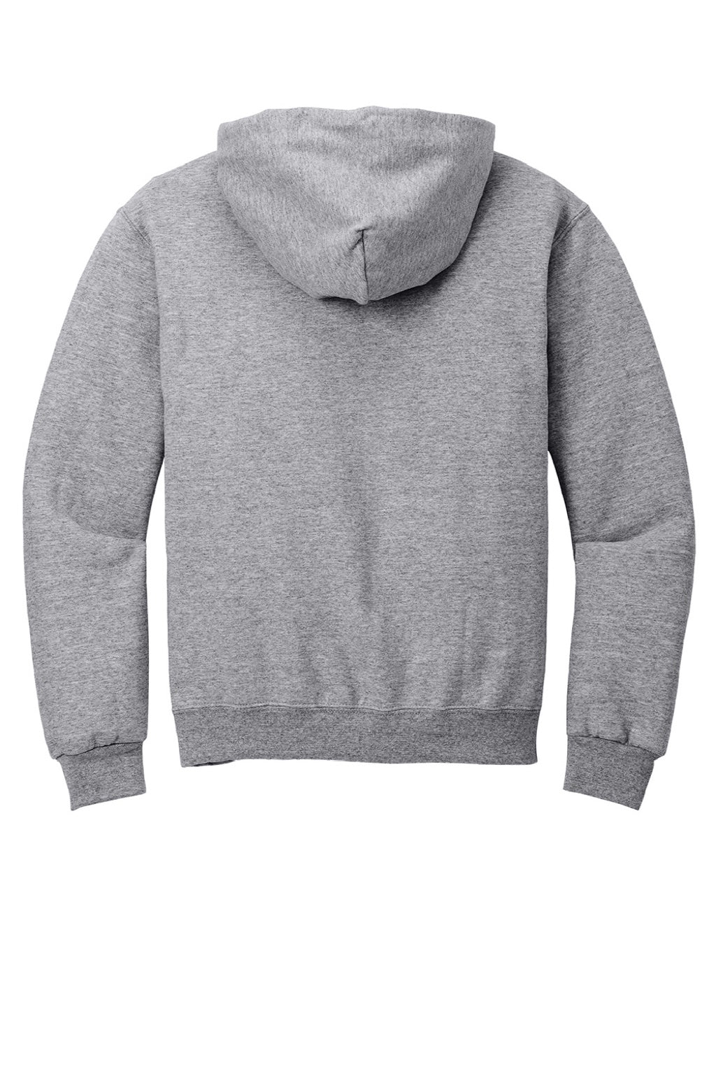 Jerzees 996M/996MR Mens NuBlend Pill Resistant Fleece Hooded Sweatshirt Hoodie w/ Pouch Pocket Heather Grey Flat Back