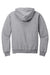 Jerzees 996M/996MR Mens NuBlend Pill Resistant Fleece Hooded Sweatshirt Hoodie w/ Pouch Pocket Heather Grey Flat Back