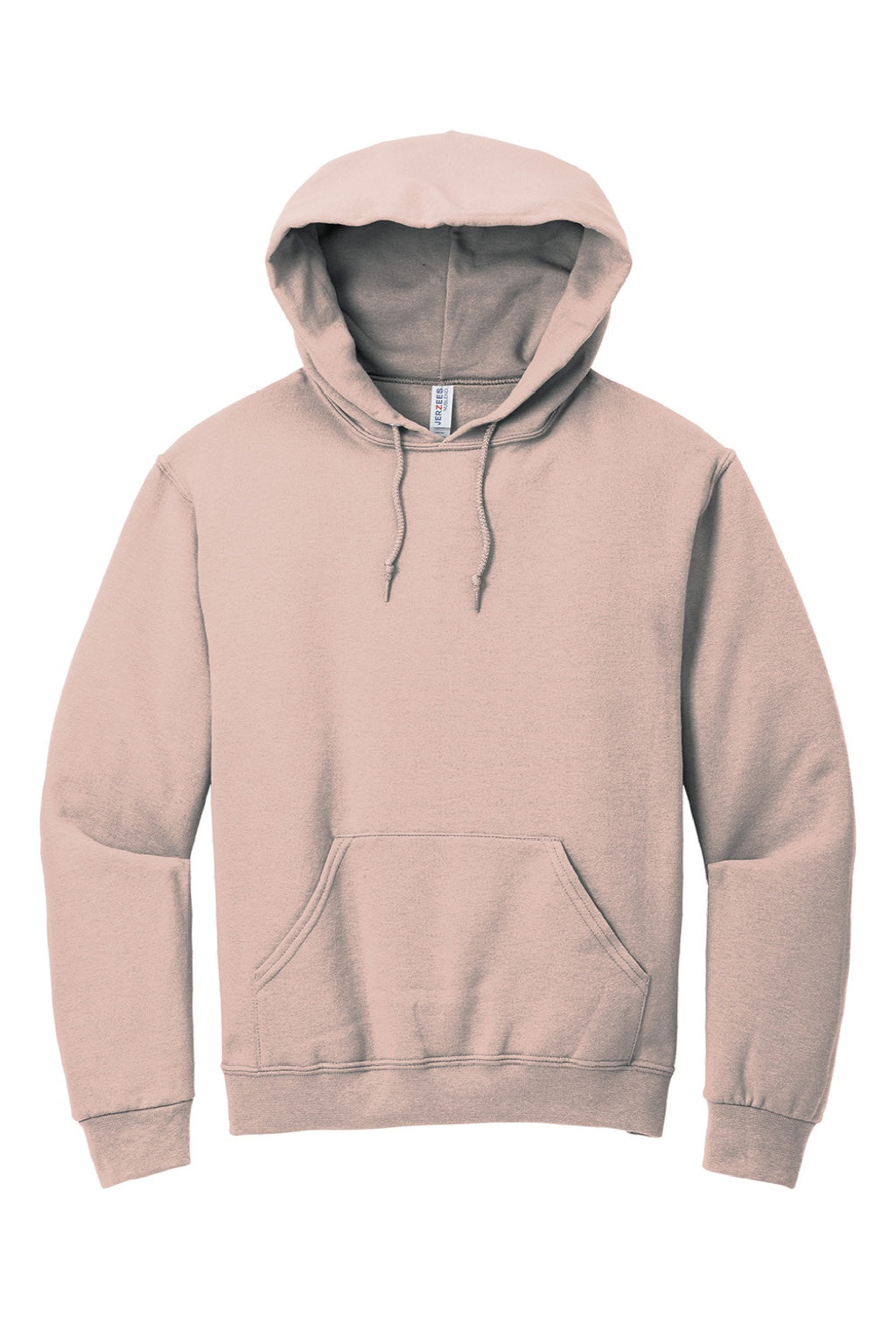 Jerzees 996M/996MR Mens NuBlend Pill Resistant Fleece Hooded Sweatshirt Hoodie w/ Pouch Pocket Blush Pink Flat Front