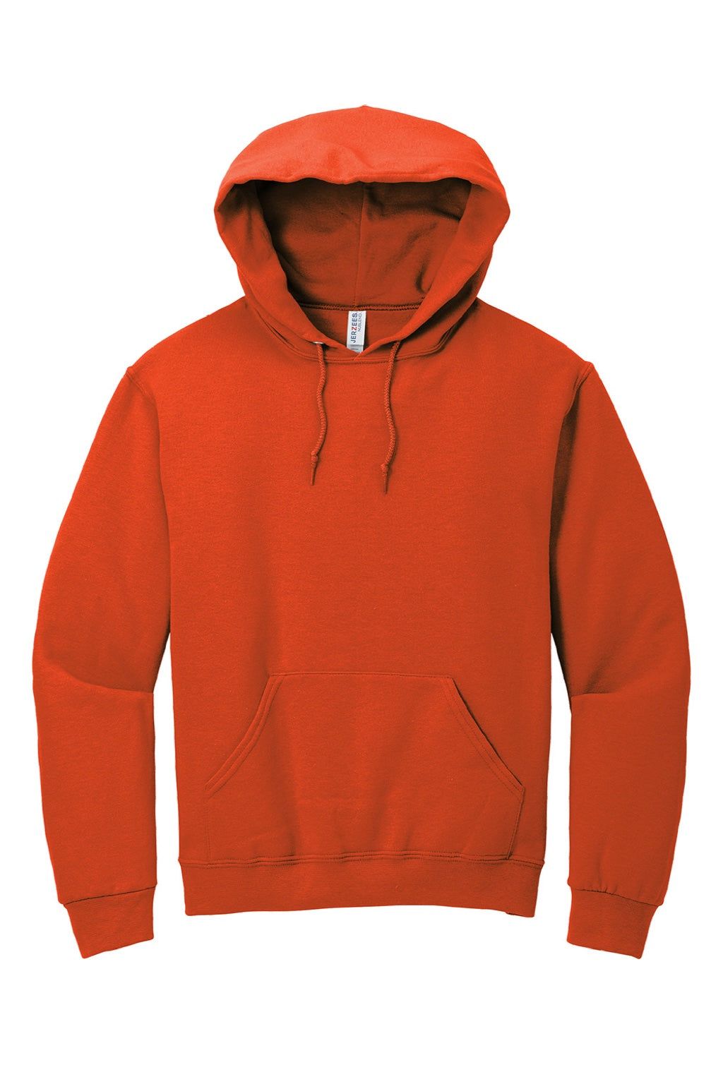 Jerzees 996M/996MR Mens NuBlend Pill Resistant Fleece Hooded Sweatshirt Hoodie w/ Pouch Pocket Burnt Orange Flat Front