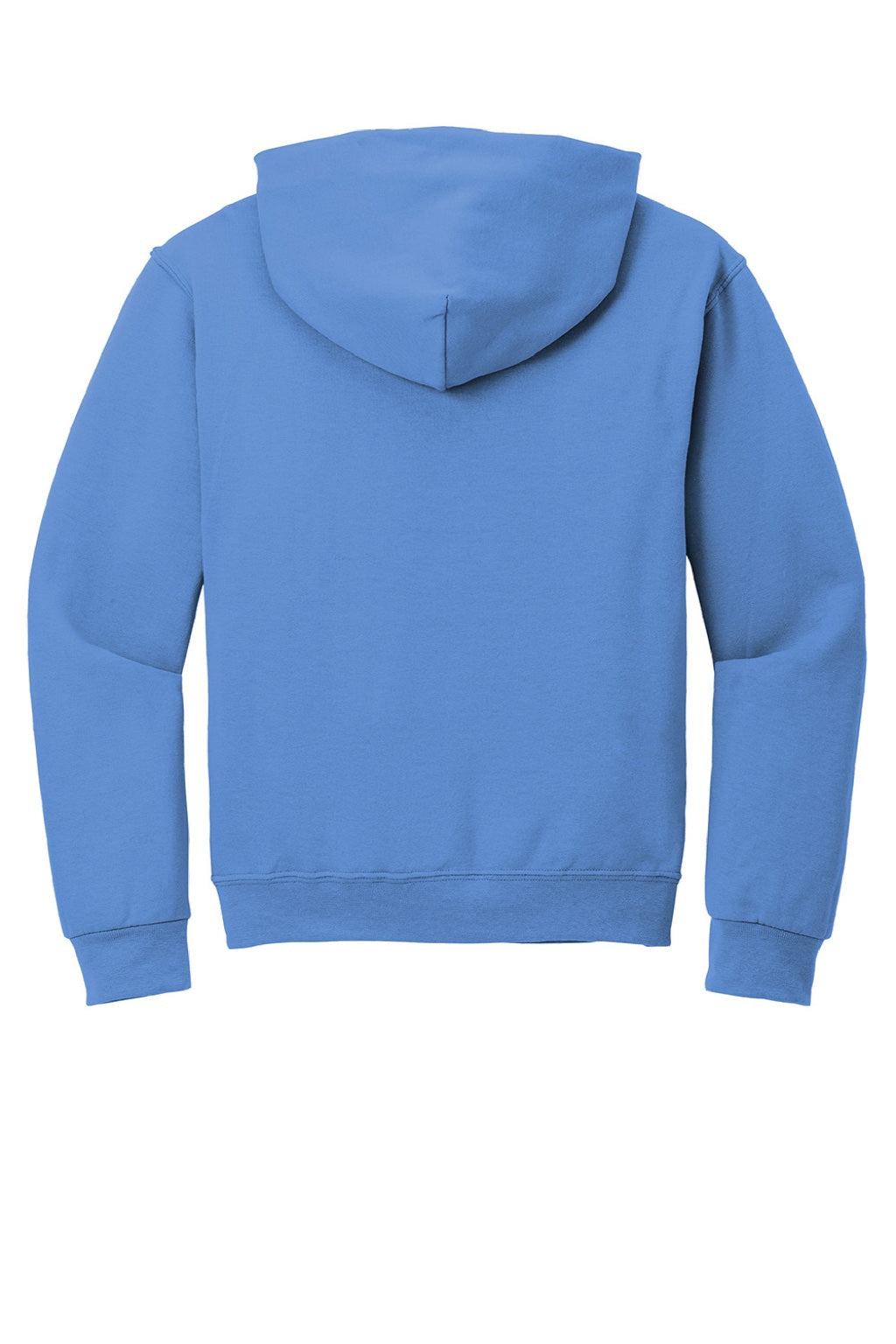 Jerzees 996M/996MR Mens NuBlend Pill Resistant Fleece Hooded Sweatshirt Hoodie w/ Pouch Pocket Columbia Blue Flat Back