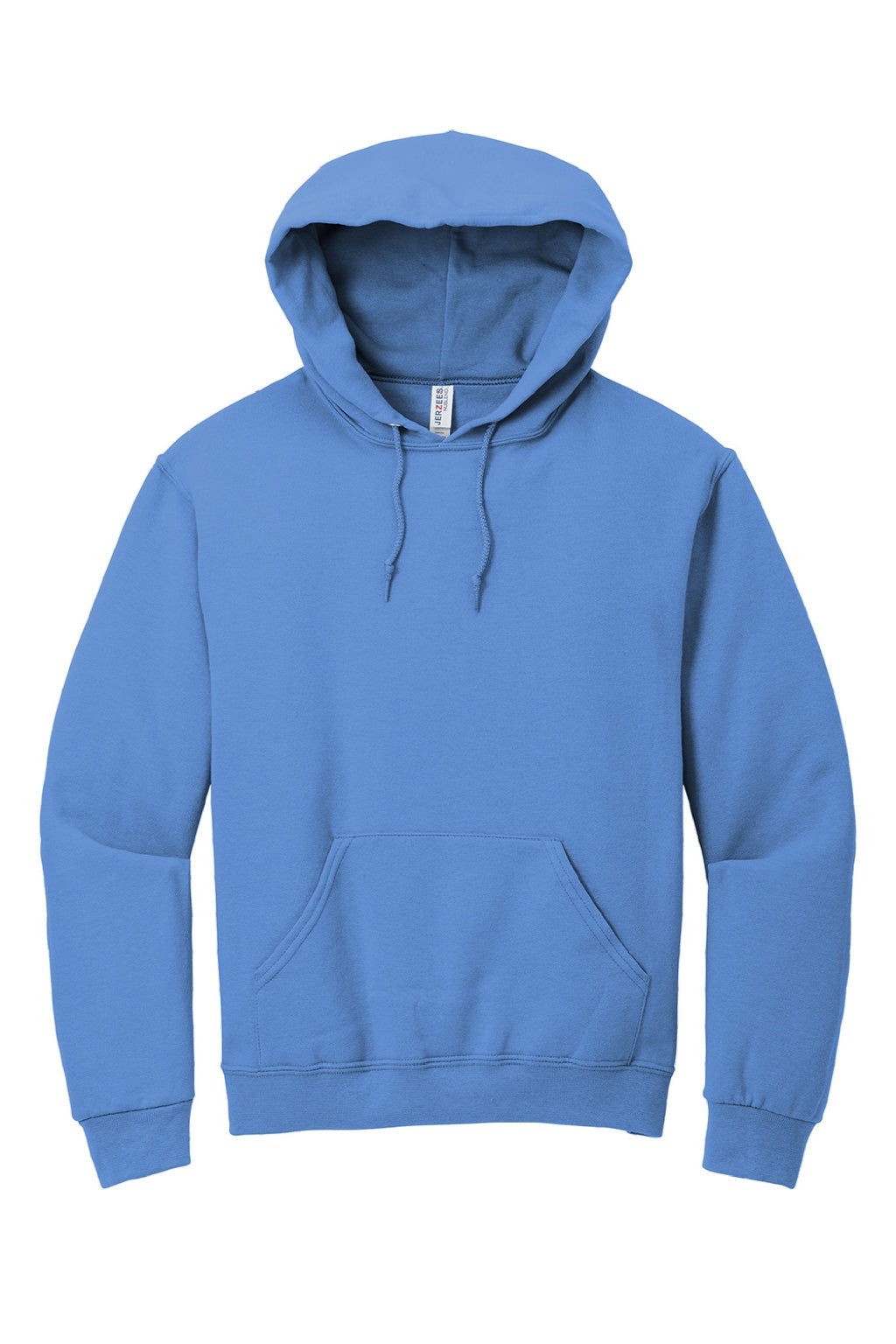Jerzees 996M/996MR Mens NuBlend Pill Resistant Fleece Hooded Sweatshirt Hoodie w/ Pouch Pocket Columbia Blue Flat Front