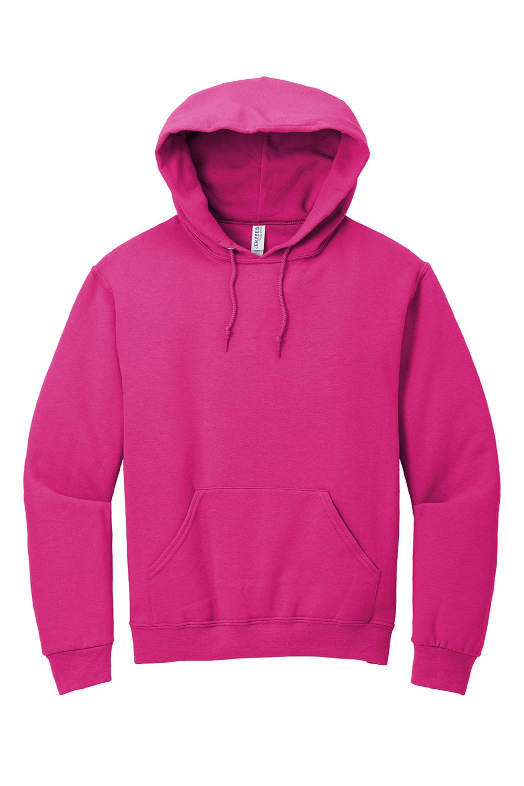 Jerzees 996M/996MR Mens NuBlend Pill Resistant Fleece Hooded Sweatshirt Hoodie w/ Pouch Pocket Cyber Pink Flat Front