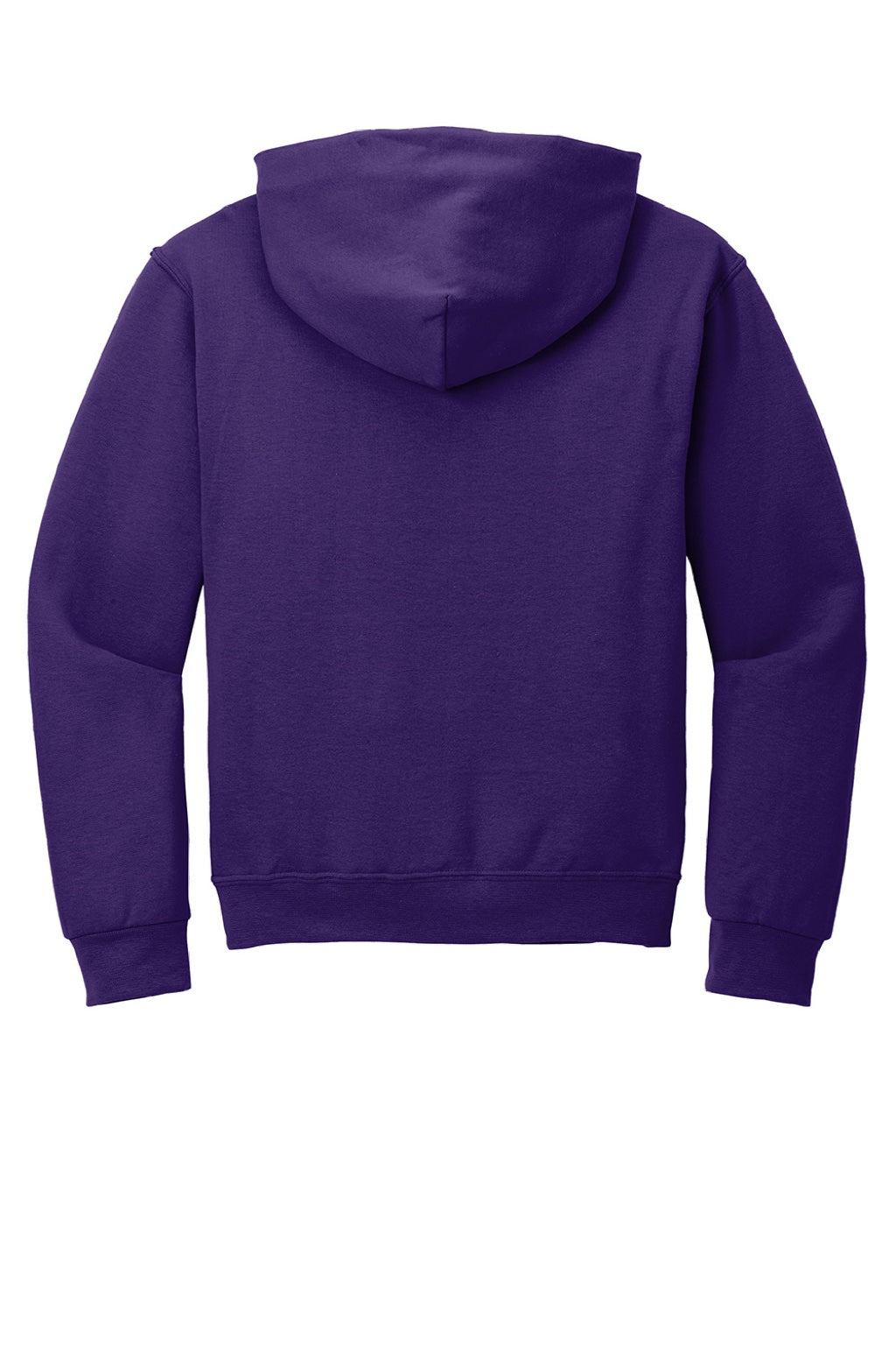 Jerzees 996M/996MR Mens NuBlend Pill Resistant Fleece Hooded Sweatshirt Hoodie w/ Pouch Pocket Deep Purple Flat Back