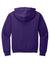 Jerzees 996M/996MR Mens NuBlend Pill Resistant Fleece Hooded Sweatshirt Hoodie w/ Pouch Pocket Deep Purple Flat Back