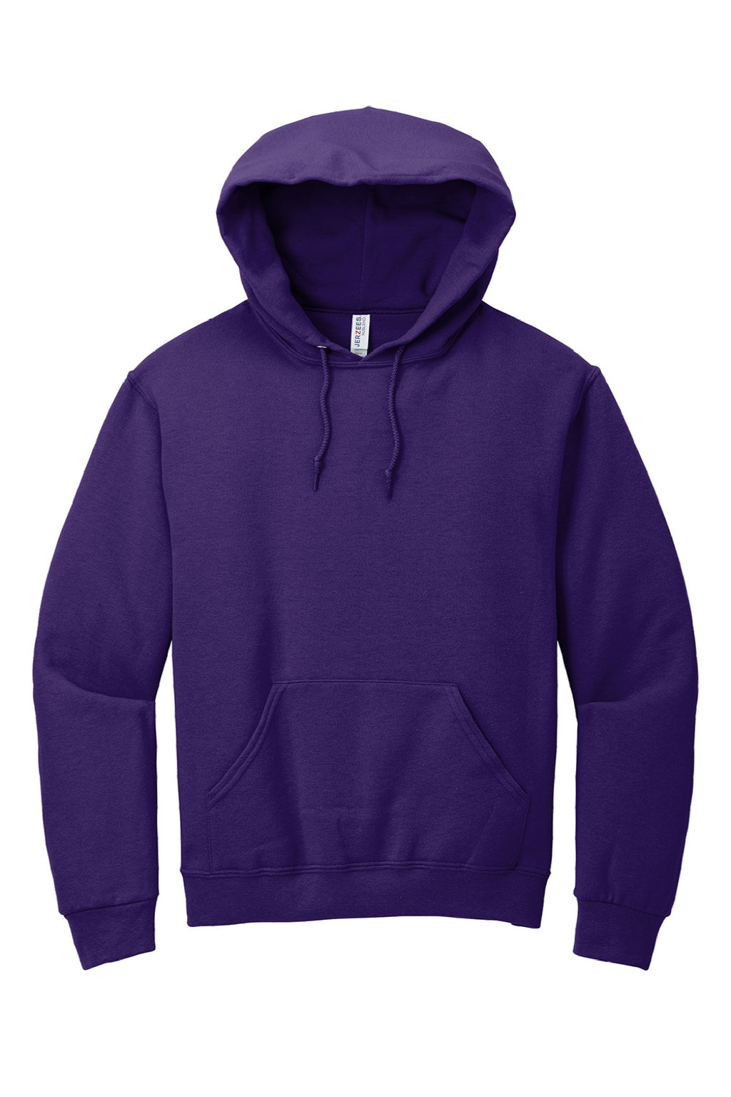 Jerzees 996M/996MR Mens NuBlend Pill Resistant Fleece Hooded Sweatshirt Hoodie w/ Pouch Pocket Deep Purple Flat Front