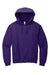 Jerzees 996M/996MR Mens NuBlend Pill Resistant Fleece Hooded Sweatshirt Hoodie w/ Pouch Pocket Deep Purple Flat Front