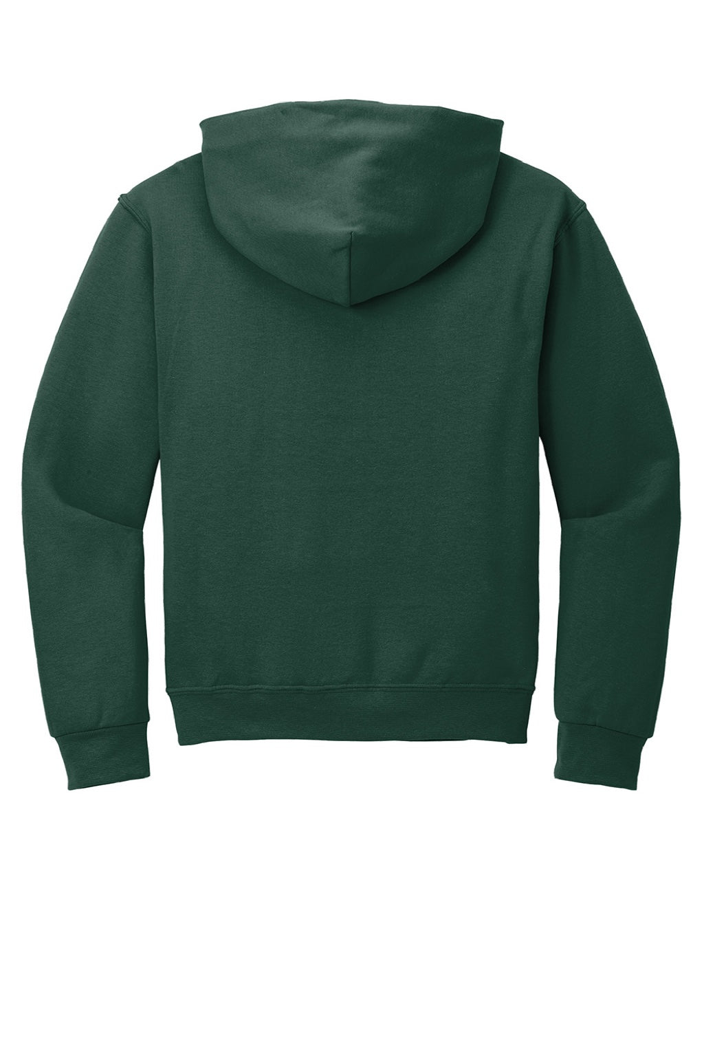 Jerzees 996M/996MR Mens NuBlend Pill Resistant Fleece Hooded Sweatshirt Hoodie w/ Pouch Pocket Forest Green Flat Back