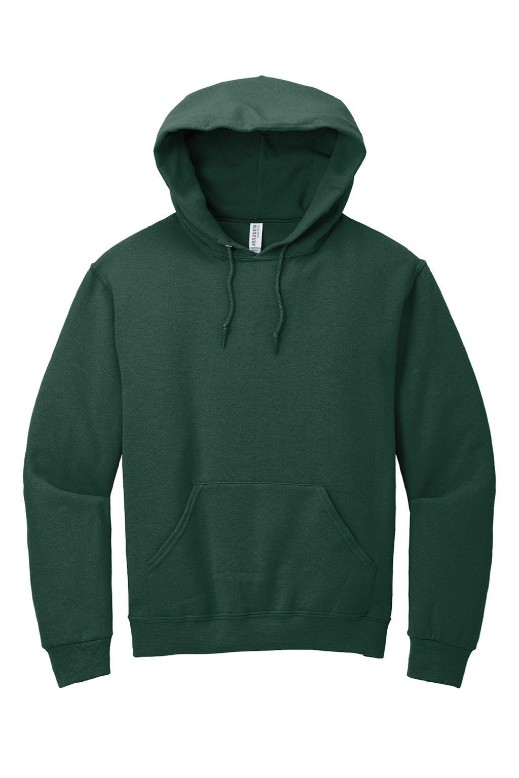 Jerzees 996M/996MR Mens NuBlend Pill Resistant Fleece Hooded Sweatshirt Hoodie w/ Pouch Pocket Forest Green Flat Front
