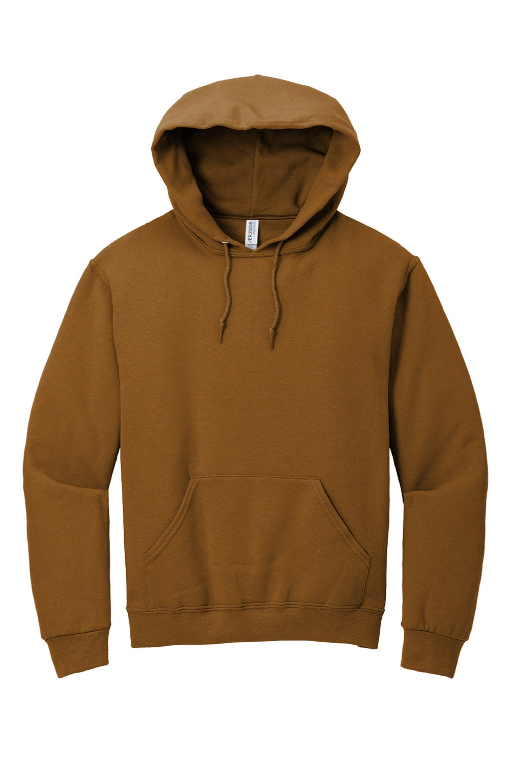 Jerzees 996M/996MR Mens NuBlend Pill Resistant Fleece Hooded Sweatshirt Hoodie w/ Pouch Pocket Golden Pecan Brown Flat Front