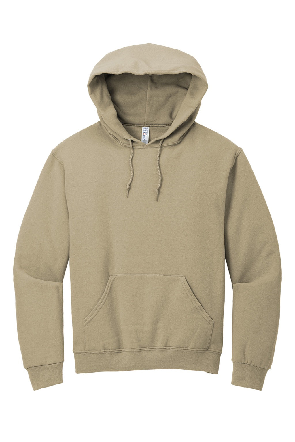 Jerzees 996M/996MR Mens NuBlend Pill Resistant Fleece Hooded Sweatshirt Hoodie w/ Pouch Pocket Khaki Brown Flat Front