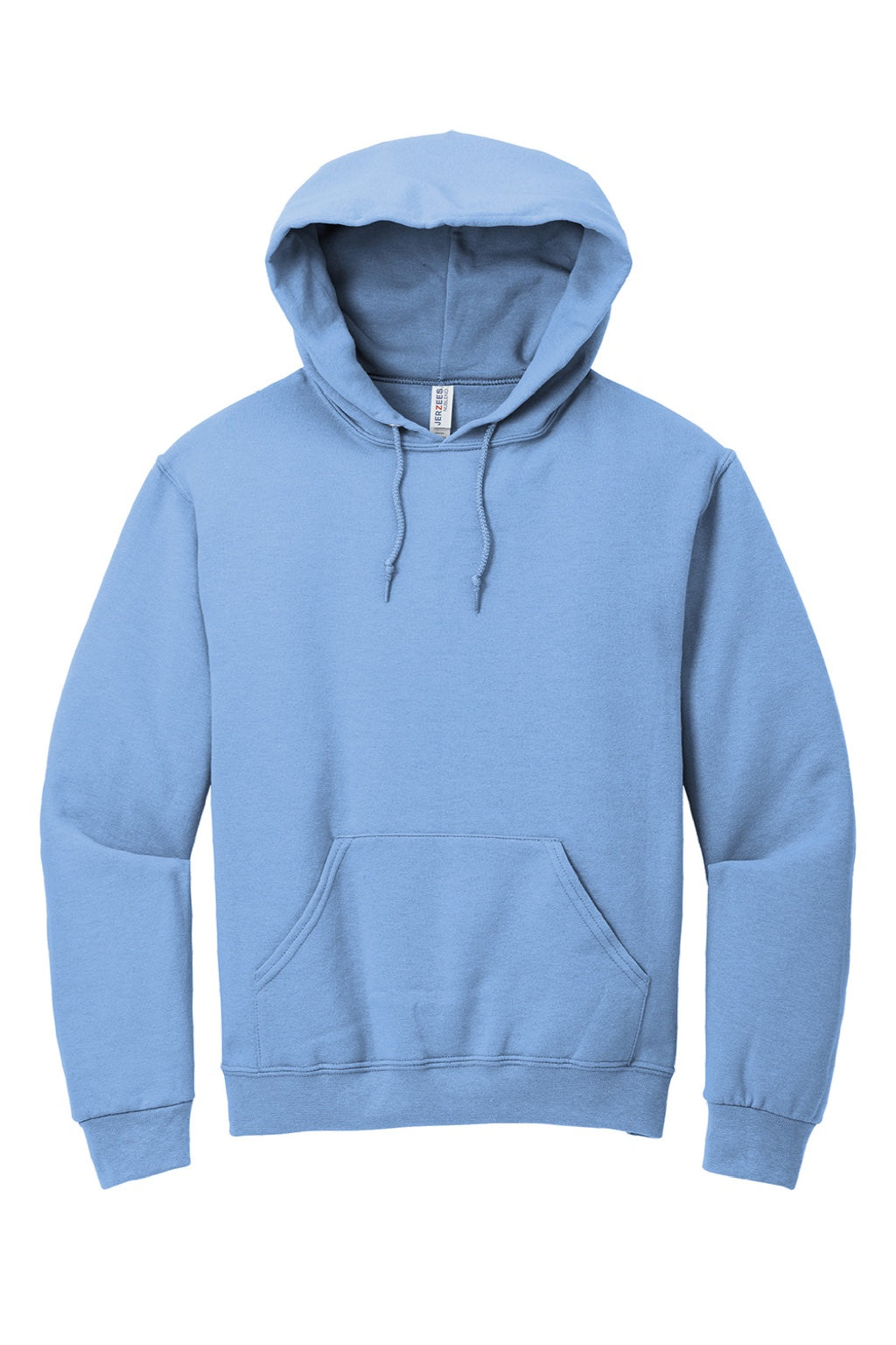 Jerzees 996M/996MR Mens NuBlend Pill Resistant Fleece Hooded Sweatshirt Hoodie w/ Pouch Pocket Light Blue Flat Front
