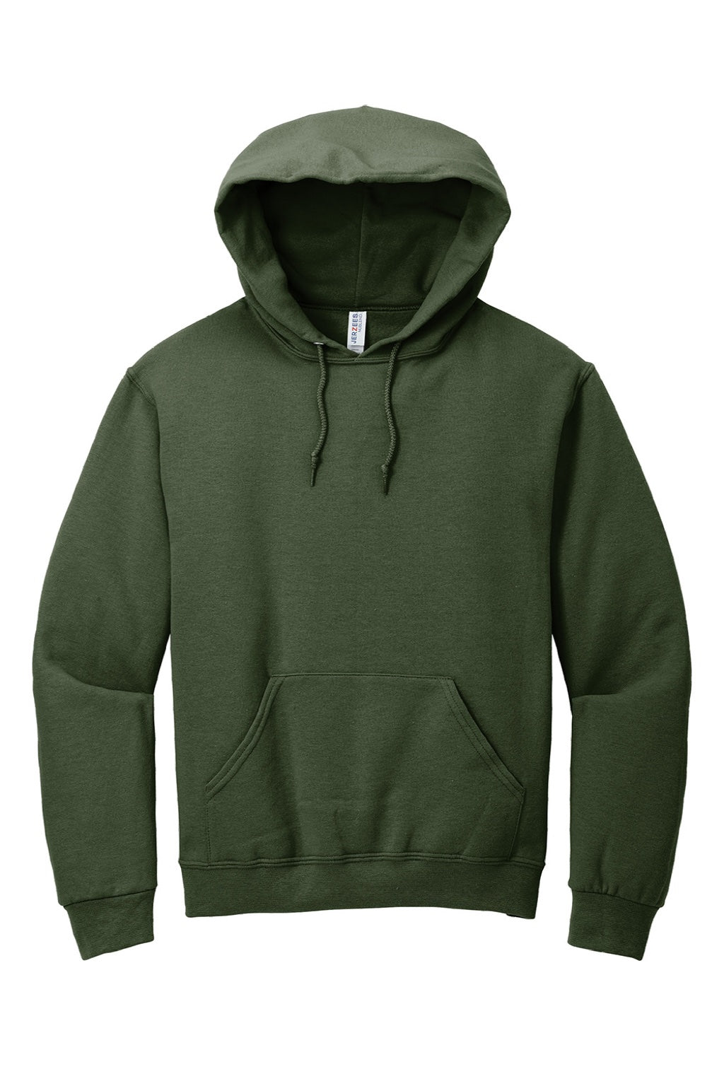 Jerzees 996M/996MR Mens NuBlend Pill Resistant Fleece Hooded Sweatshirt Hoodie w/ Pouch Pocket Military Green Flat Front