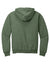 Jerzees 996M/996MR Mens NuBlend Pill Resistant Fleece Hooded Sweatshirt Hoodie w/ Pouch Pocket Heather Military Green Flat Back