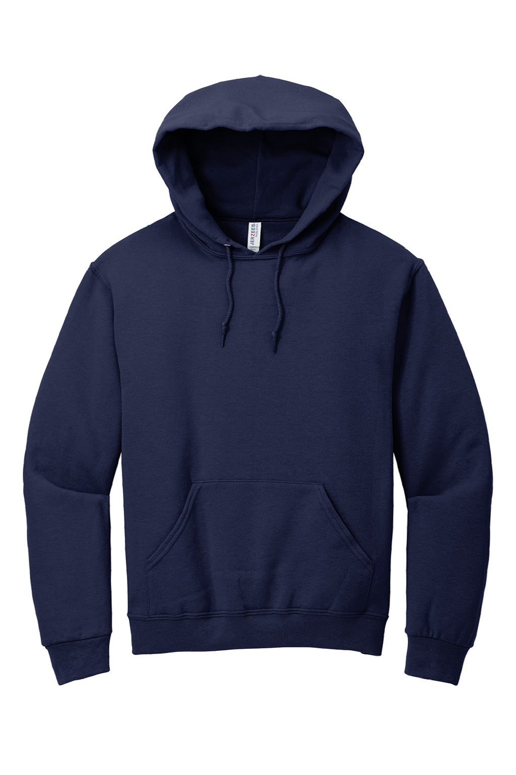 Jerzees 996M/996MR Mens NuBlend Pill Resistant Fleece Hooded Sweatshirt Hoodie w/ Pouch Pocket Navy Blue Flat Front