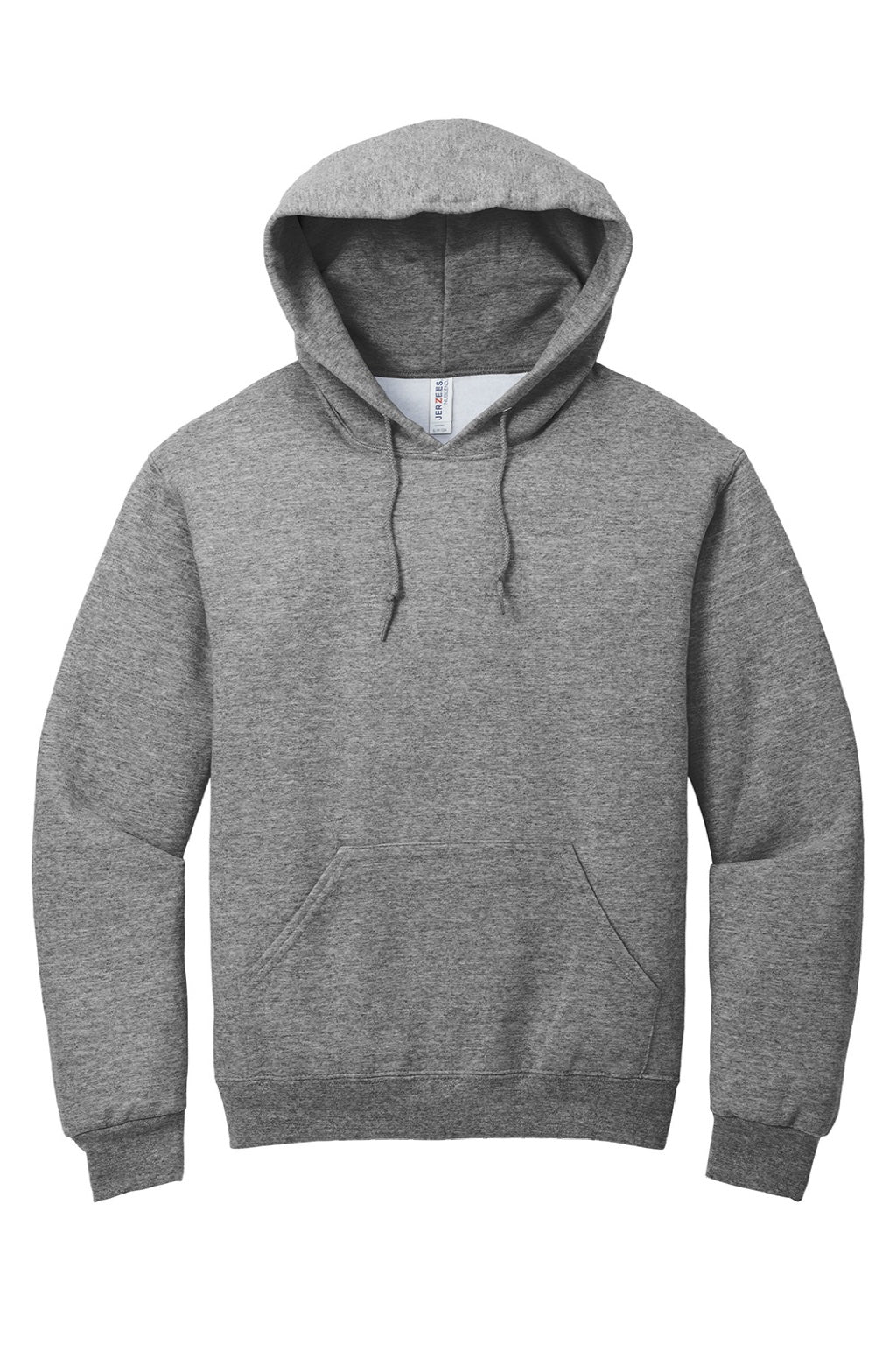 Jerzees 996M/996MR Mens NuBlend Pill Resistant Fleece Hooded Sweatshirt Hoodie w/ Pouch Pocket Oxford Grey Flat Front
