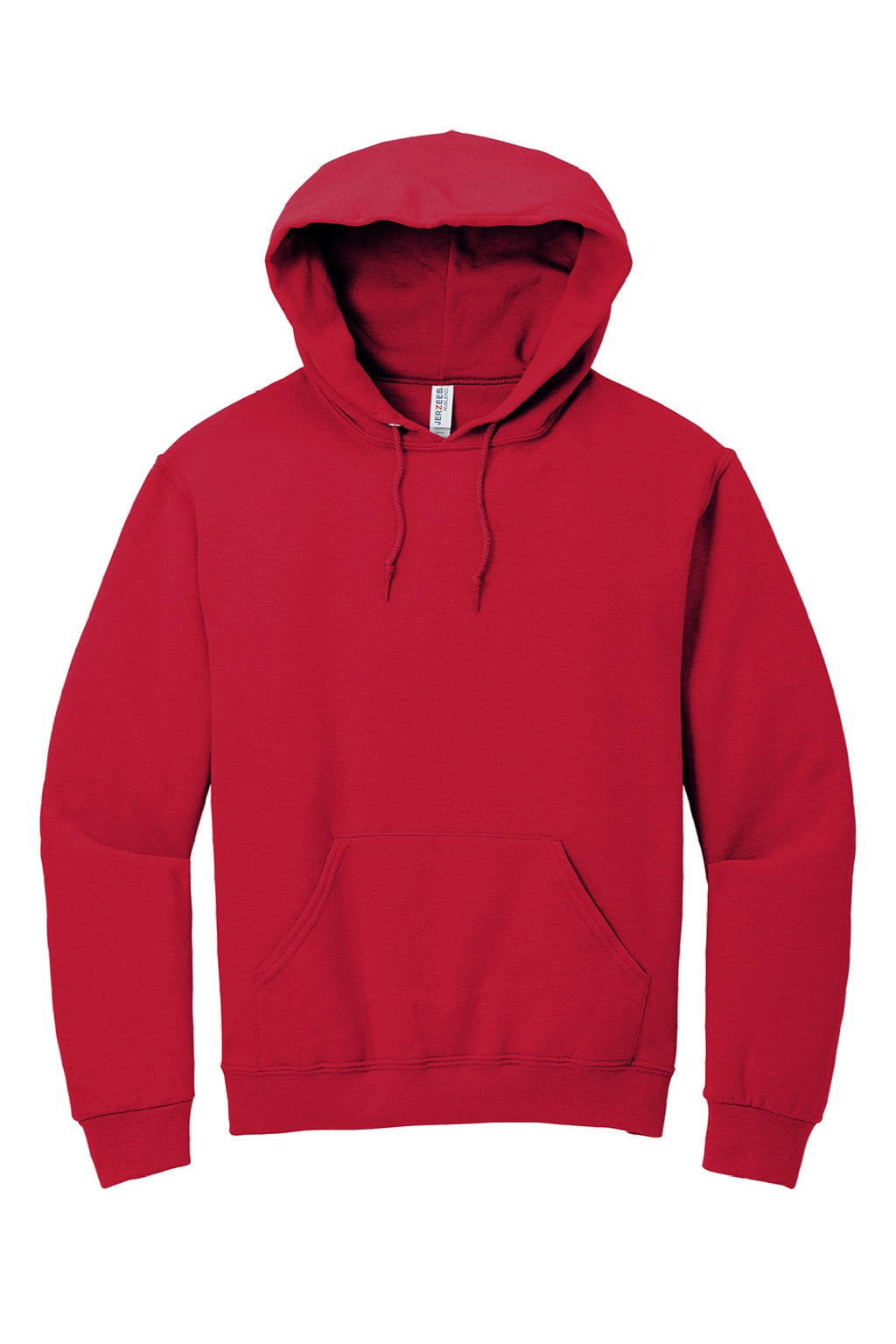 Jerzees 996M/996MR Mens NuBlend Pill Resistant Fleece Hooded Sweatshirt Hoodie w/ Pouch Pocket True Red Flat Front