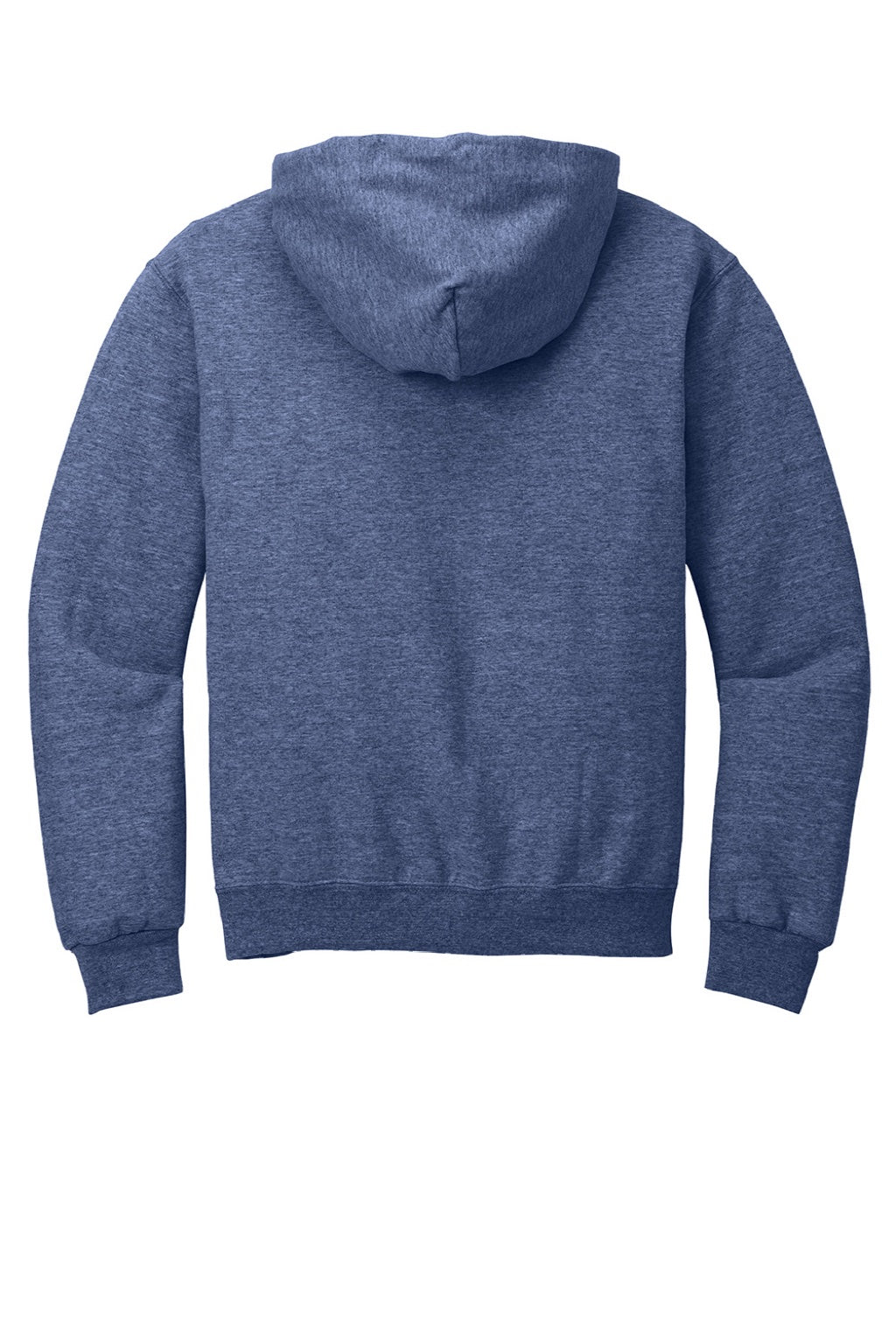 Jerzees 996M/996MR Mens NuBlend Pill Resistant Fleece Hooded Sweatshirt Hoodie w/ Pouch Pocket Vintage Heather Blue Flat Back