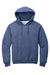 Jerzees 996M/996MR Mens NuBlend Pill Resistant Fleece Hooded Sweatshirt Hoodie w/ Pouch Pocket Vintage Heather Blue Flat Front
