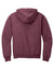 Jerzees 996M/996MR Mens NuBlend Pill Resistant Fleece Hooded Sweatshirt Hoodie w/ Pouch Pocket Vintage Heather Maroon Flat Back