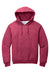 Jerzees 996M/996MR Mens NuBlend Pill Resistant Fleece Hooded Sweatshirt Hoodie w/ Pouch Pocket Vintage Heather Red Flat Front