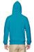 Jerzees 996M/996MR Mens NuBlend Pill Resistant Fleece Hooded Sweatshirt Hoodie w/ Pouch Pocket California Blue Model Back