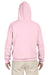 Jerzees 996M/996MR Mens NuBlend Pill Resistant Fleece Hooded Sweatshirt Hoodie w/ Pouch Pocket Classic Pink Model Back