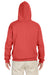 Jerzees 996M/996MR Mens NuBlend Pill Resistant Fleece Hooded Sweatshirt Hoodie w/ Pouch Pocket Sunset Coral Model Back